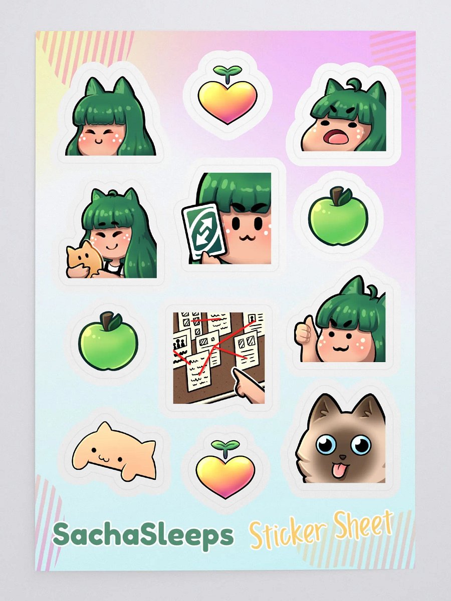 SachaSleeps Sticker Sheet product image (3)