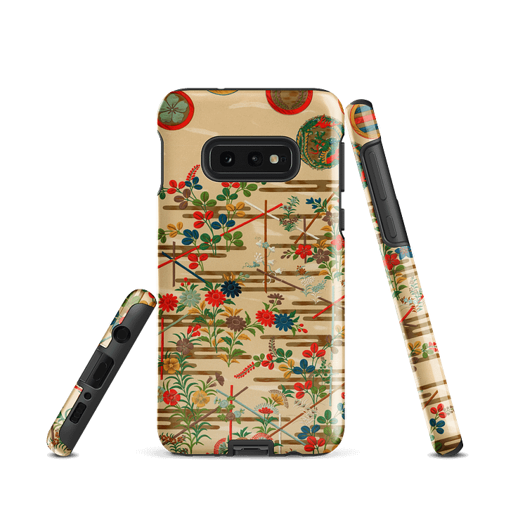Vintage Japanese Flower Pattern Tough Case for Samsung® product image (3)