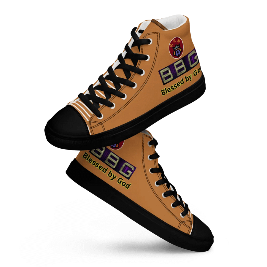 BBG Tan Pattern High Tops - Black Soles product image (8)