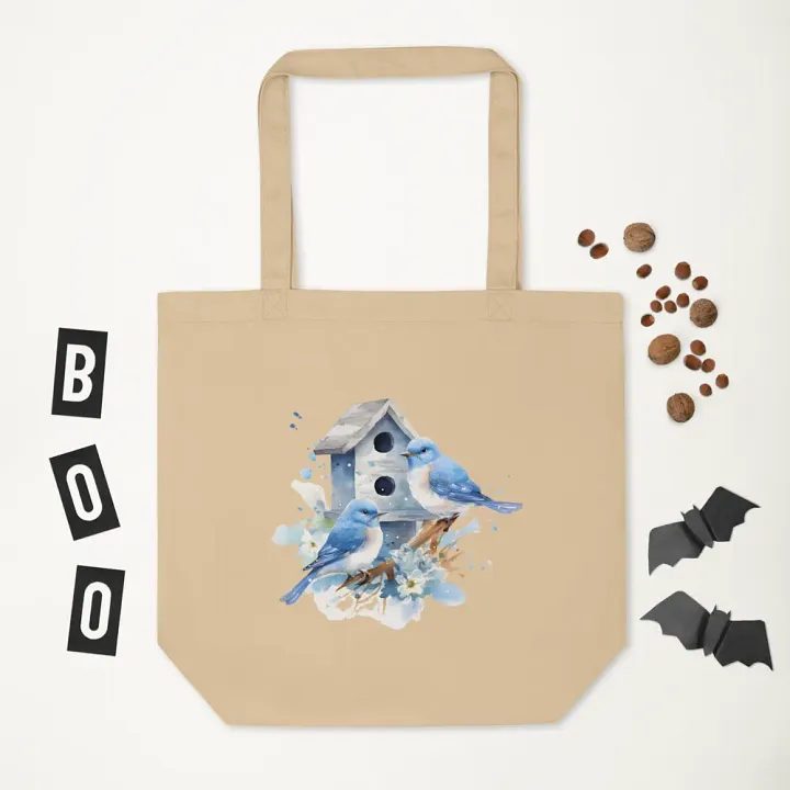 Whimsical Bluebird Haven Tote Bag product image (2)