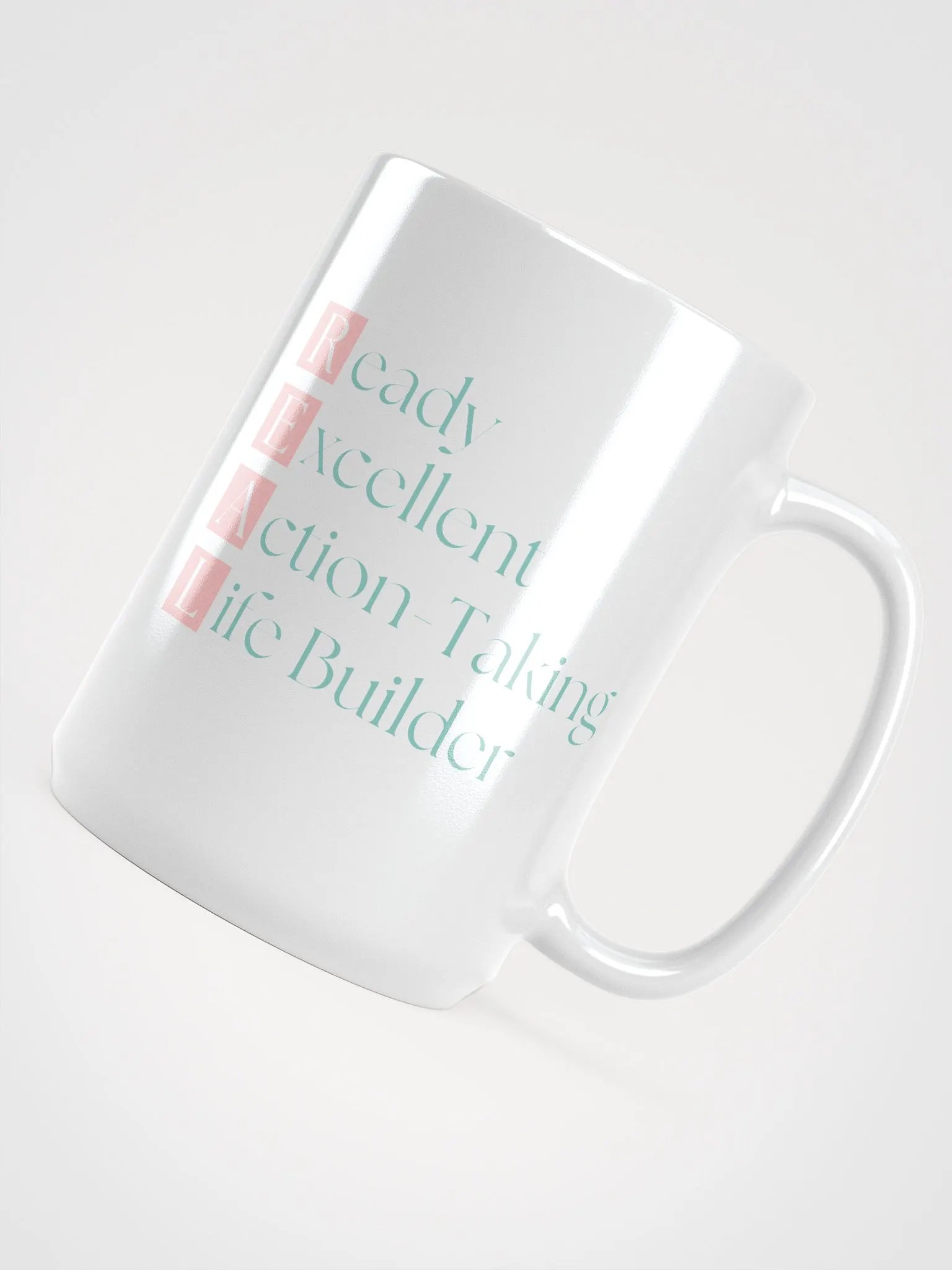 REAL Acronym Mission Statement Mug - White product image (3)