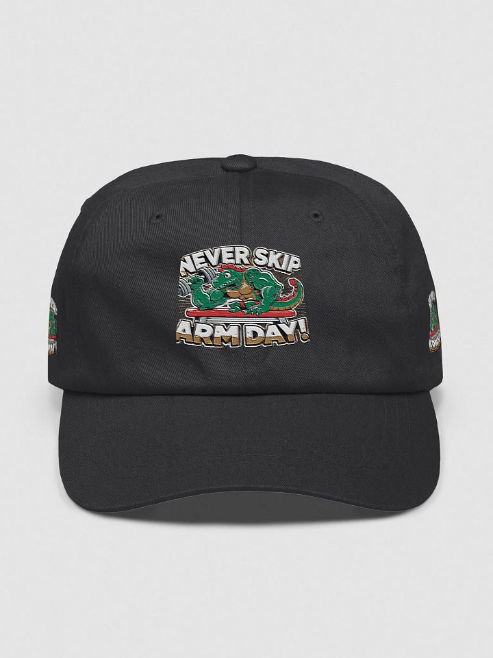 Muscle Dino Arm Day Dad Hat product image (1)