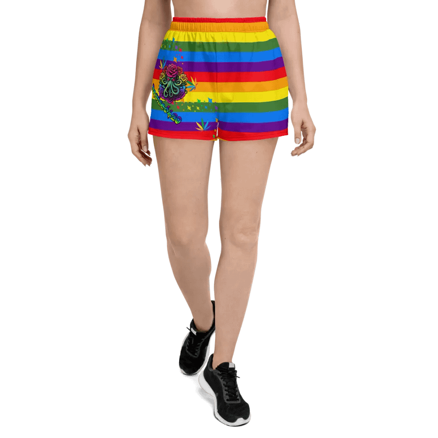 PRIDE Cthulhu Royalty Women's Athletic Short Shorts product image (1)