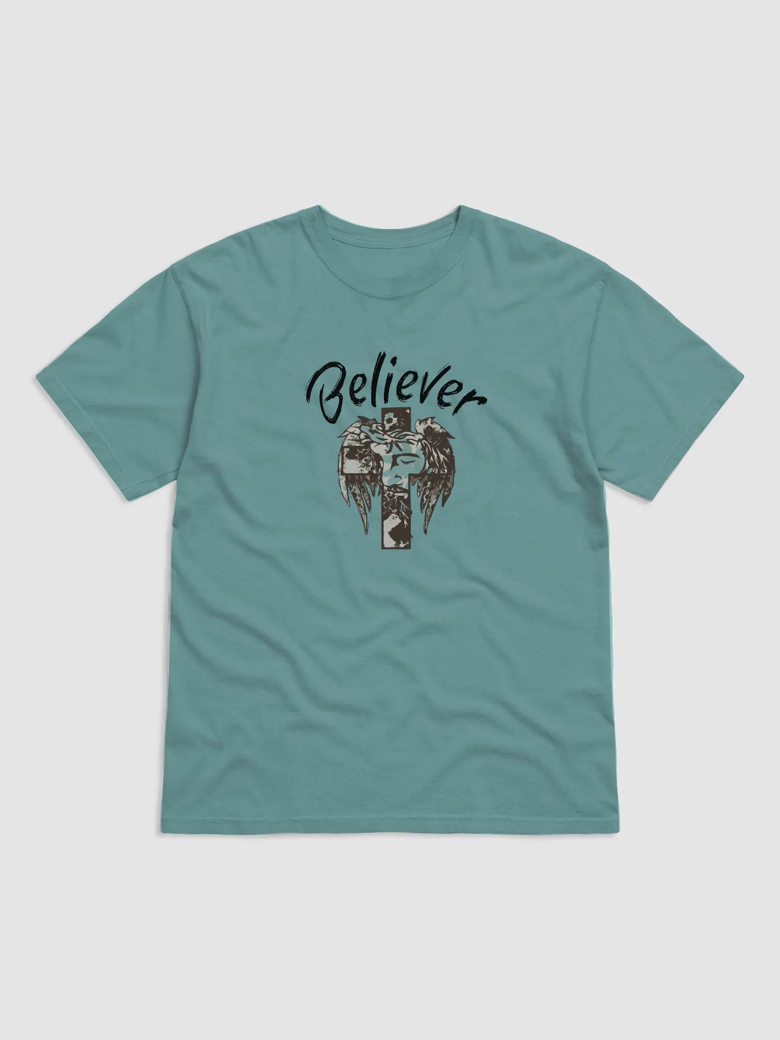 BELIEVER FAITH Flowing Mane Abstract T-Shirt product image (5)
