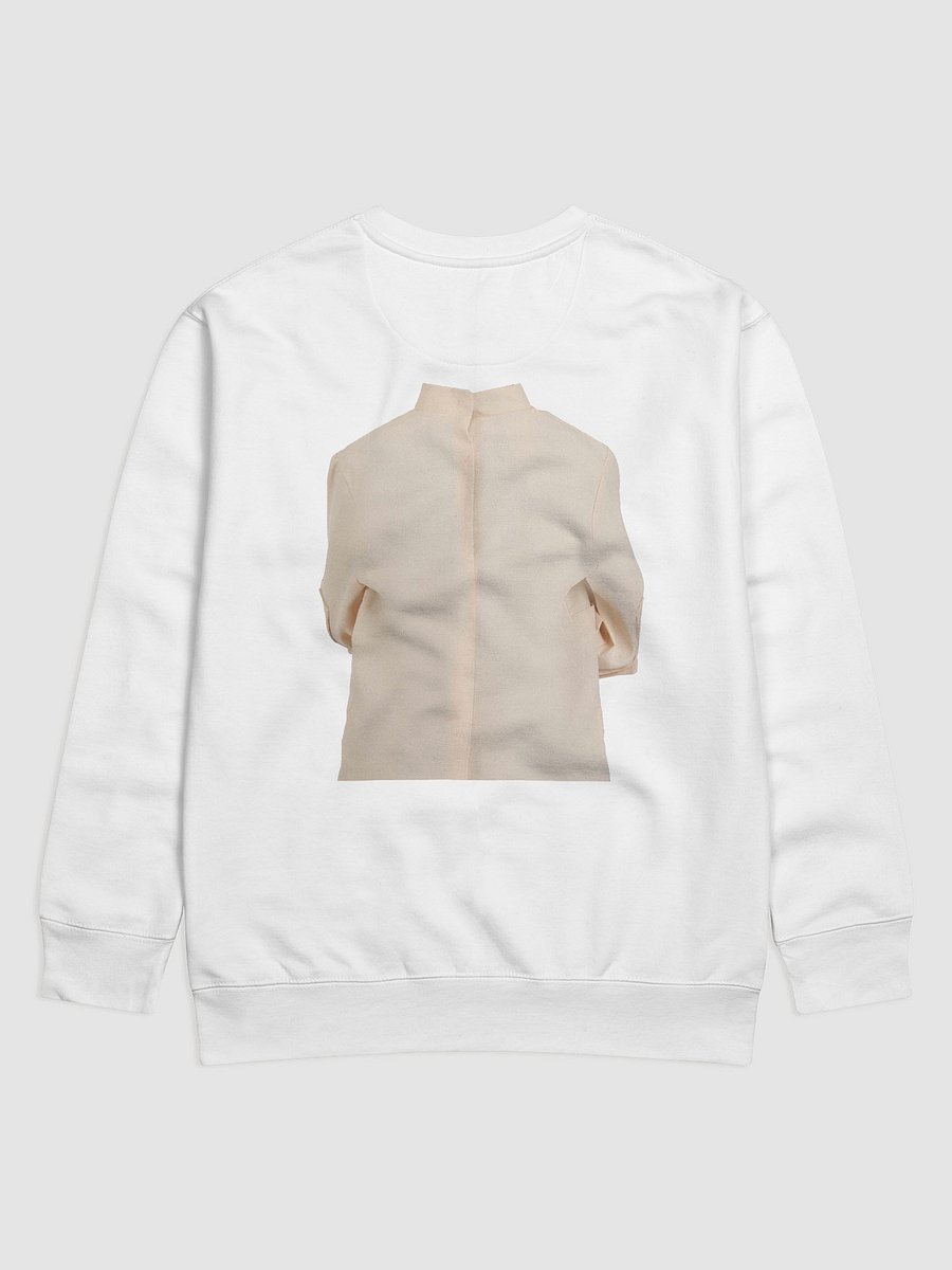 The @nathyn.trees Bat-shit Crazy Straight Jacket Sweatshirt in White product image (2)