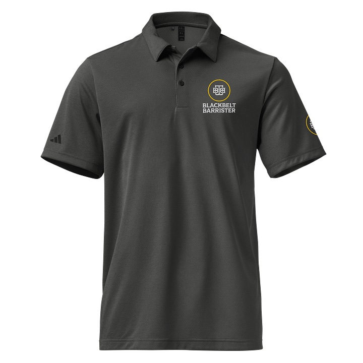 Adidas x BBB Space-Dyed Polo Shirt Black Melange product image (1)