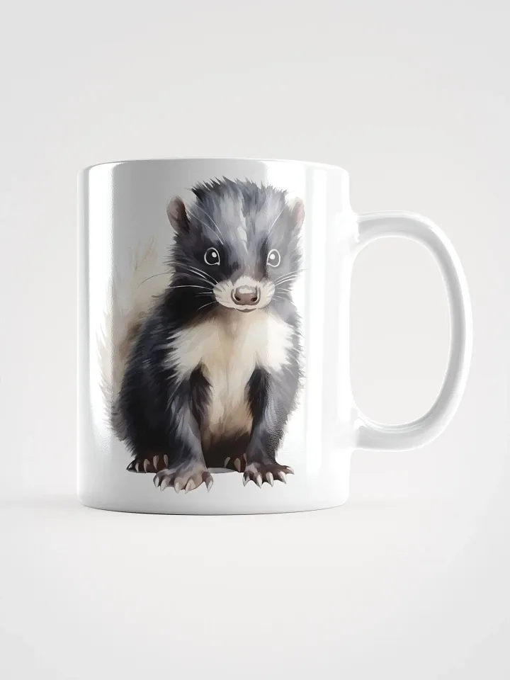 Cute Baby Watercolor Skunk Mug product image (1)