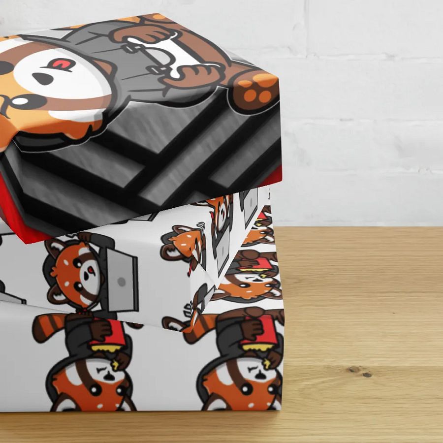 Red Panda Logo Wrapping Paper Set product image (10)