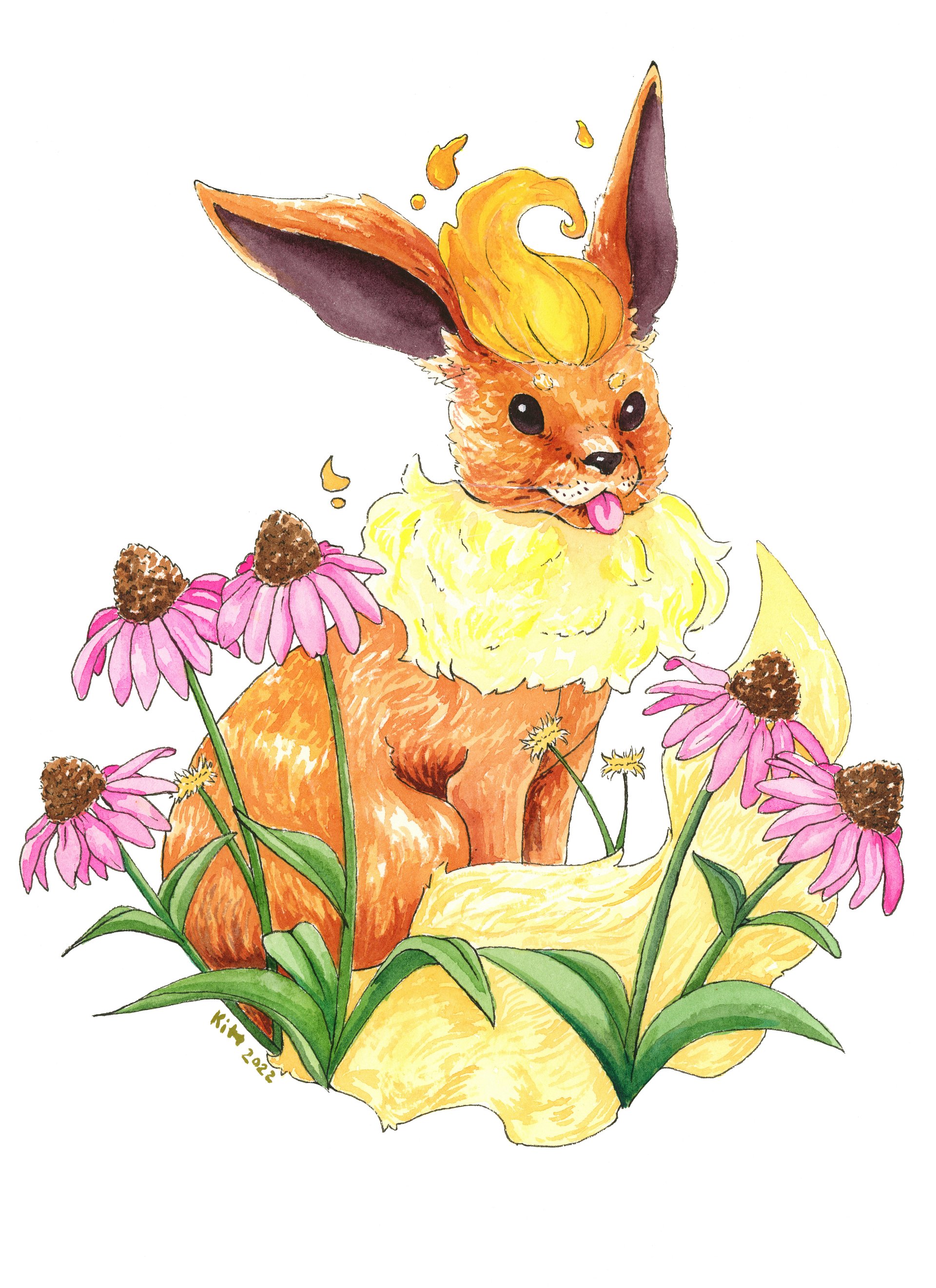 Echinacea Flareon 8.5x11 Print product image (1)