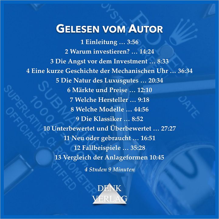 Luxusuhren Investment - Hörbuch product image (2)