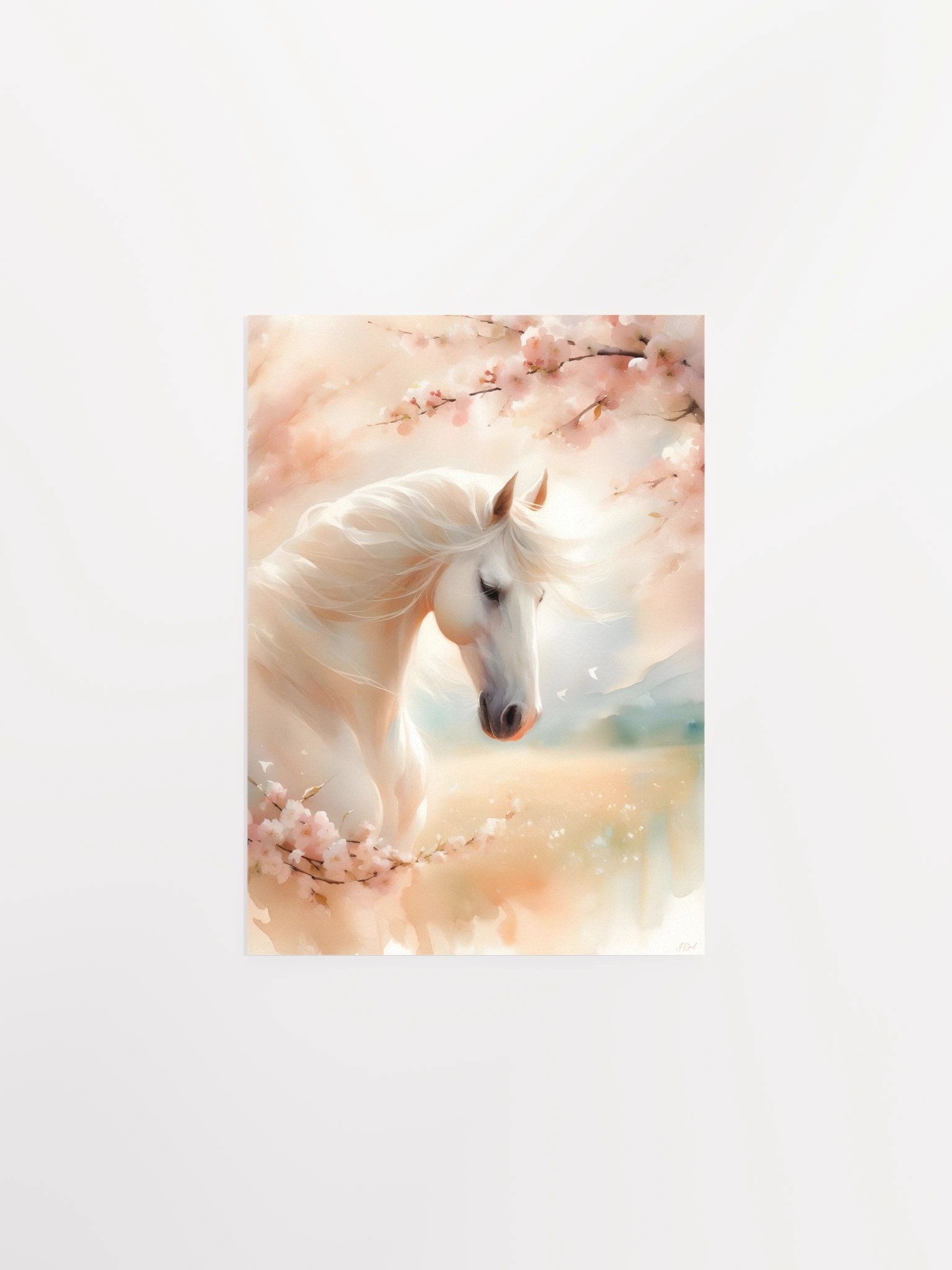 Ethereal Blossom Horse Poster product image (7)