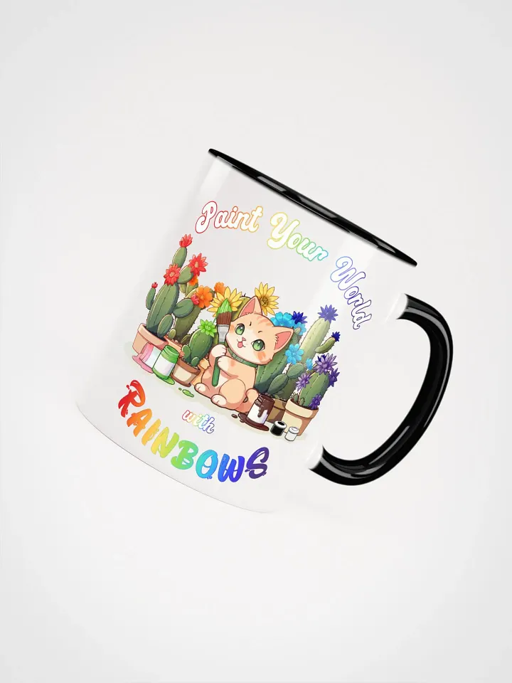 Rainbow Kitten Artist 2 Colors Mug product image (1)
