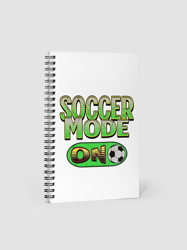 Soccer Mode On Vintage Spiral Notebook product image (2)