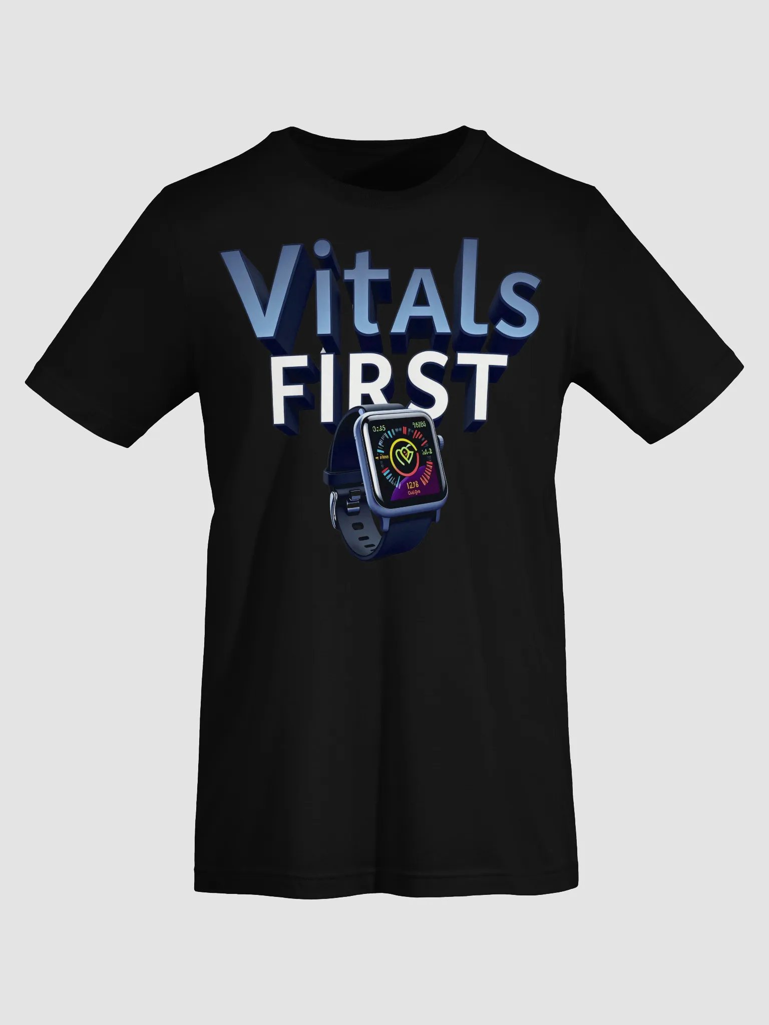 Vitals First Smartwatch Health Monitoring T-Shirt product image (72)
