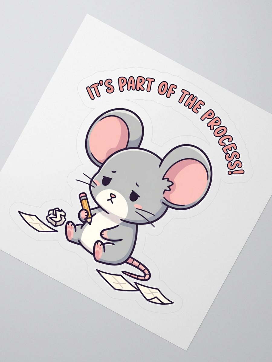 Messy Mouse Doodler Kiss Cut Sticker product image (2)