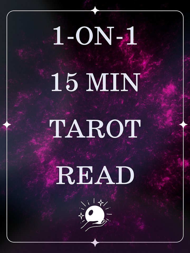 1-on-1 Tarot Read: 15min product image (1)