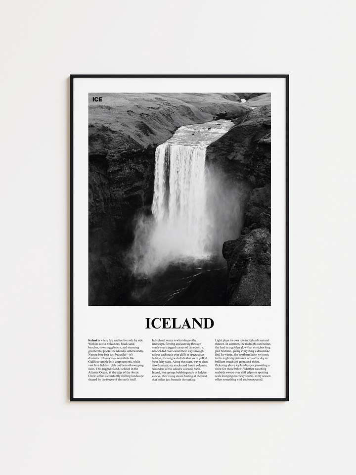 Iceland 03 Newspaper Poster product image (1)