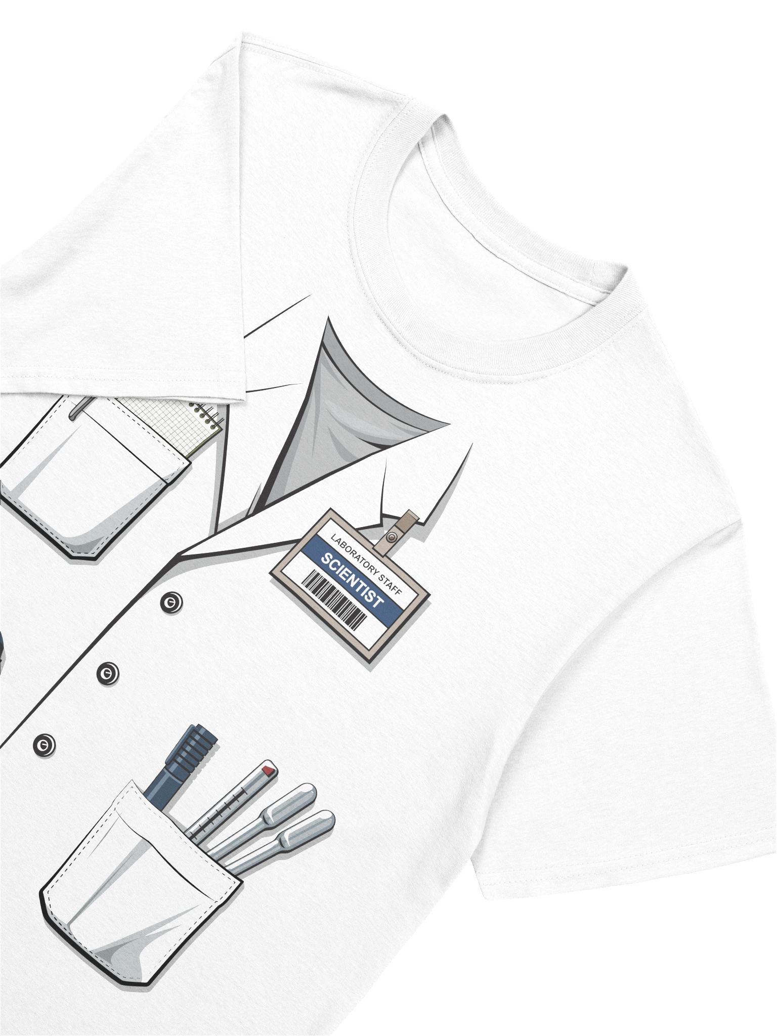 Scientist Lab Coat Costume Tee product image (3)