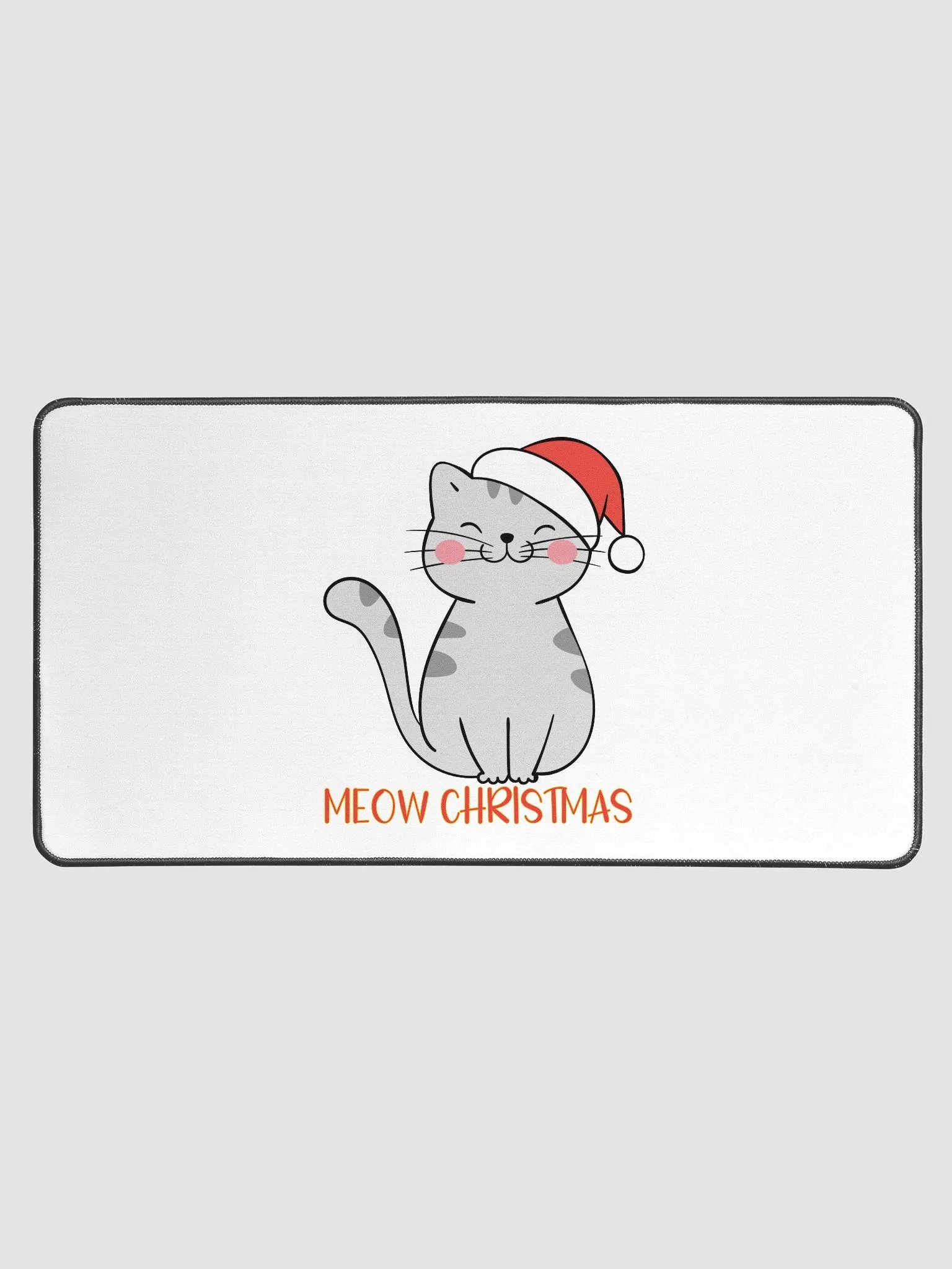 Meow Christmas Desk Mat 15.5" x 31.5" product image (1)