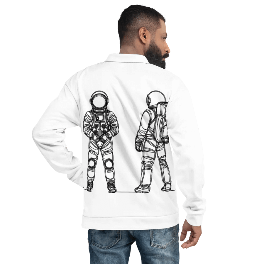 Galactic Explorer LIne Art All-Over Bomber Jacket product image (9)