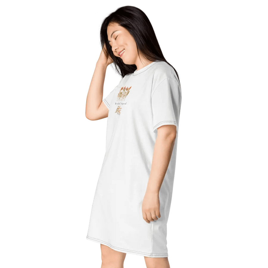Bridal Squad T-Shirt 006 Wild Flowers Logo Dress product image (3)