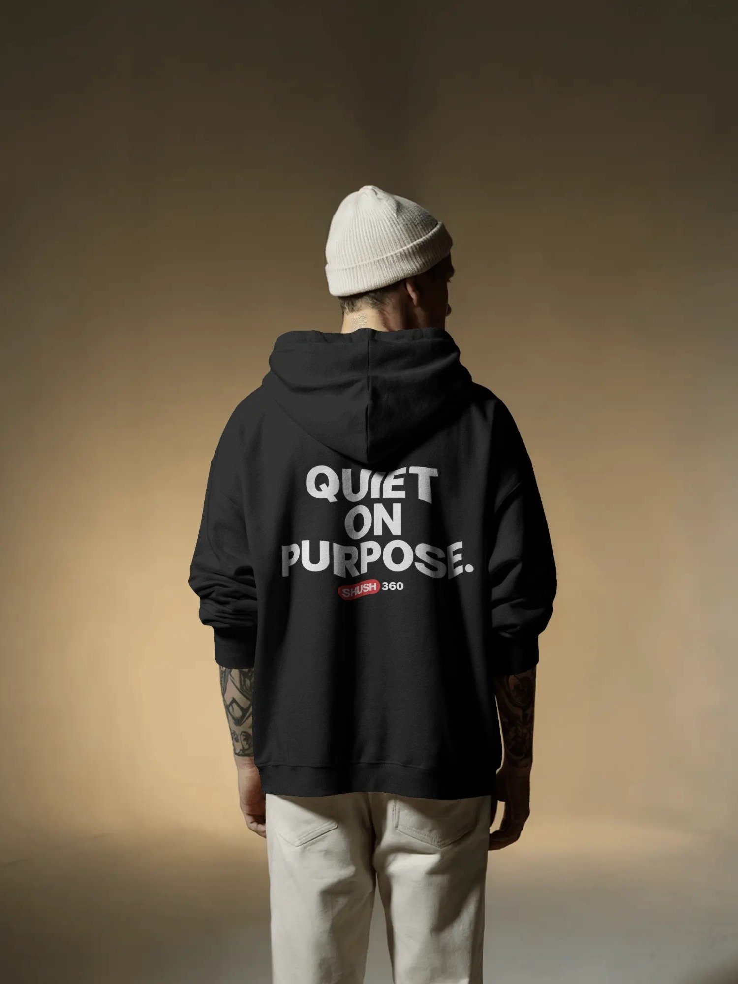 SHUSH360 — Black Signature Hoodie product image (3)