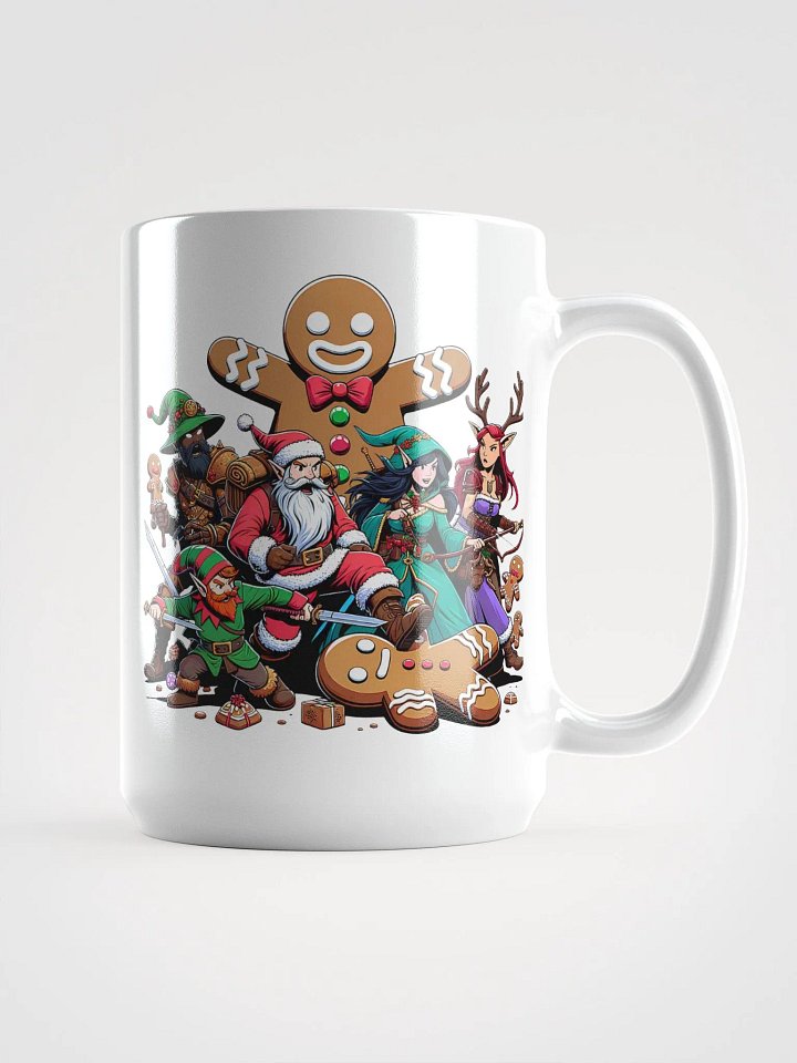 Gingerbread Battle RPG Mug – Festive Fantasy Clash product image (1)