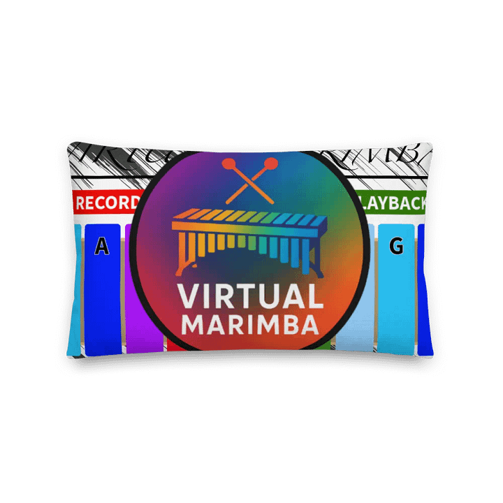 Rainbow Rhythm Virtual Marimba Pillow product image (2)