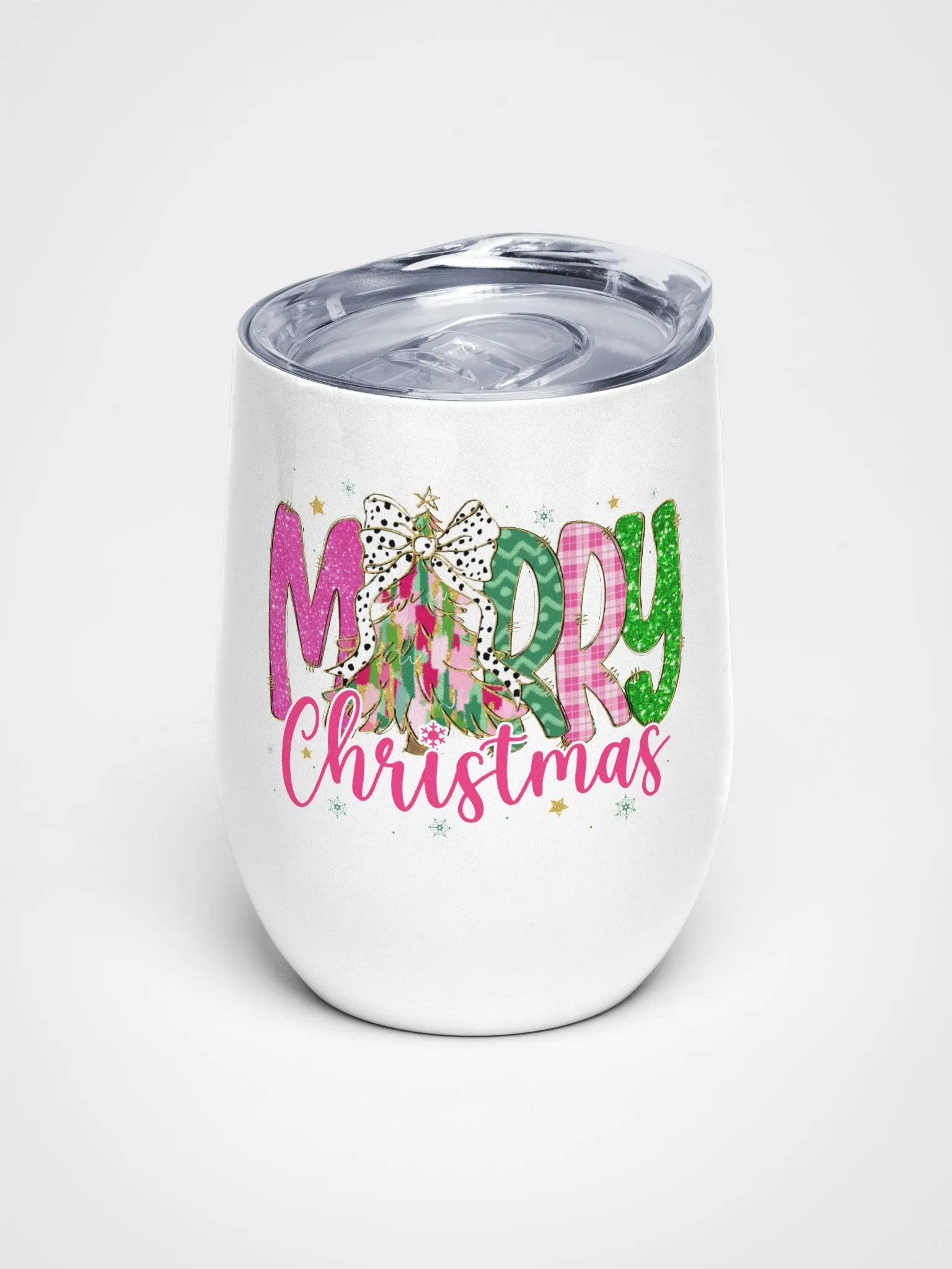 Merry Christmas Wine Tumbler product image (1)