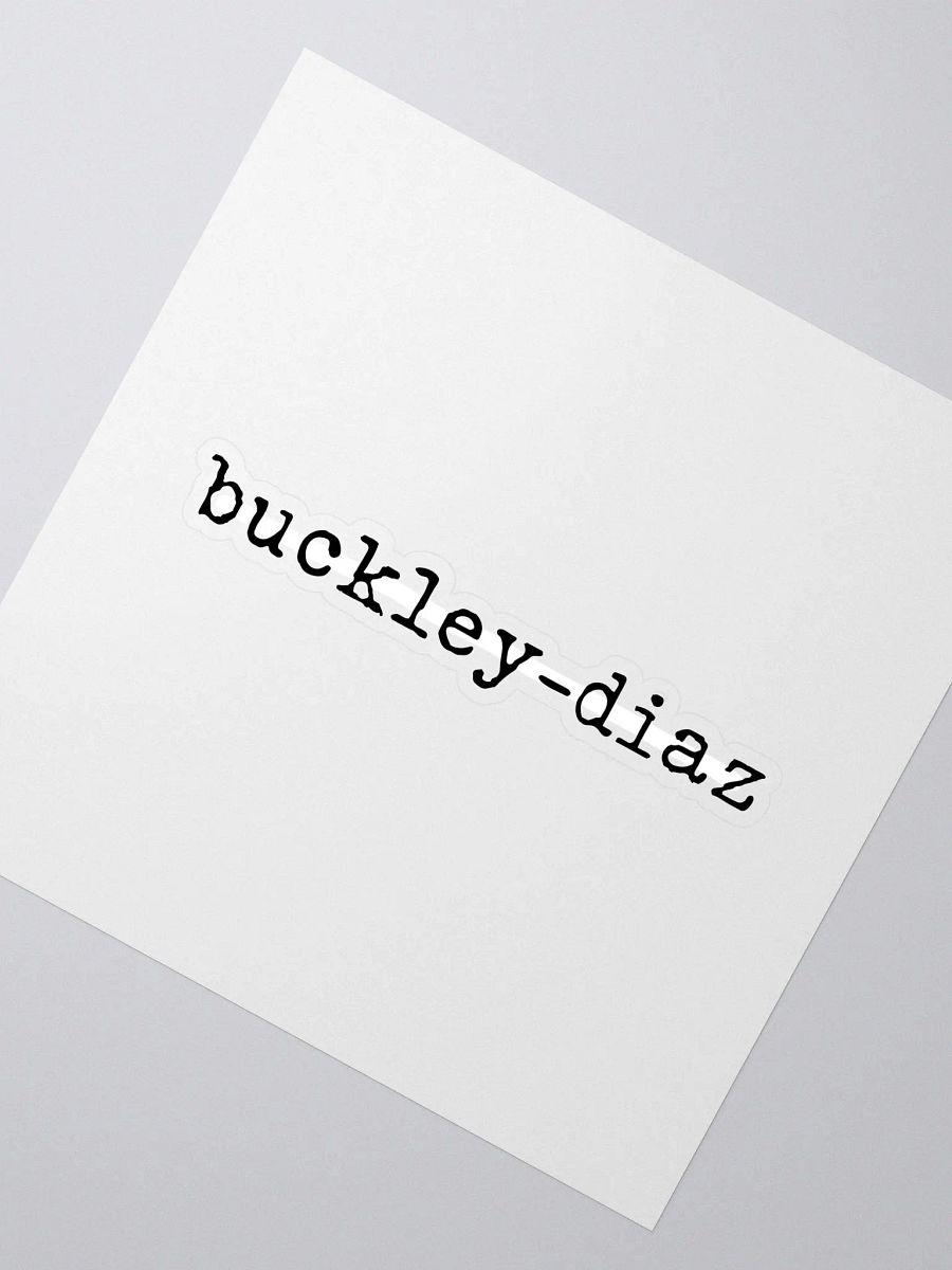 Buckley-Diaz Sticker product image (2)