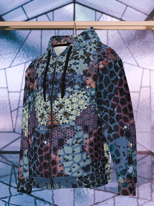 Stained glass Recycled Unisex Zip Hoodie product image (1)