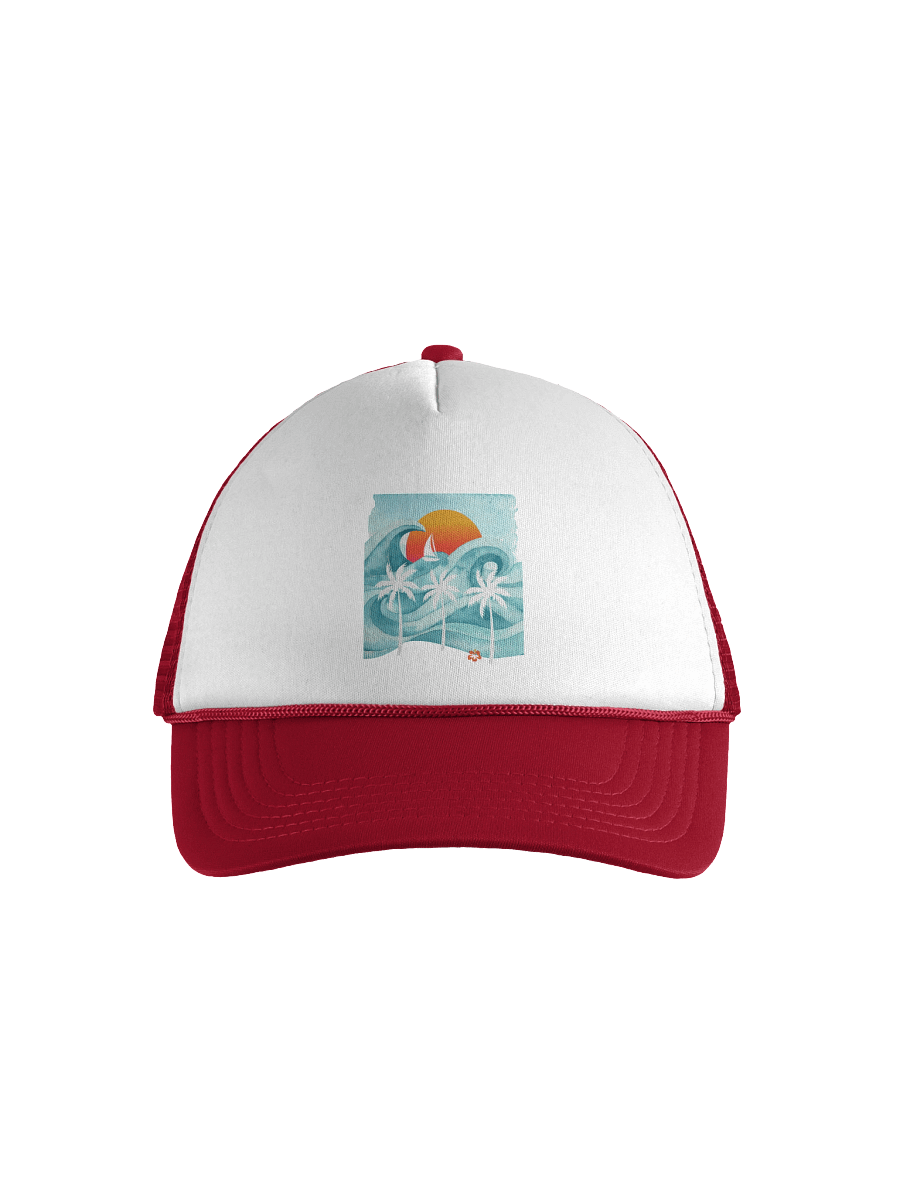 Retro Sail Away Trucker Hat | Vintage Sunsets, Surf & Palm Vibes product image (9)