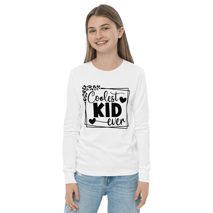 'Coolest Kid Ever' Youth Long Sleeve Tee product image (14)