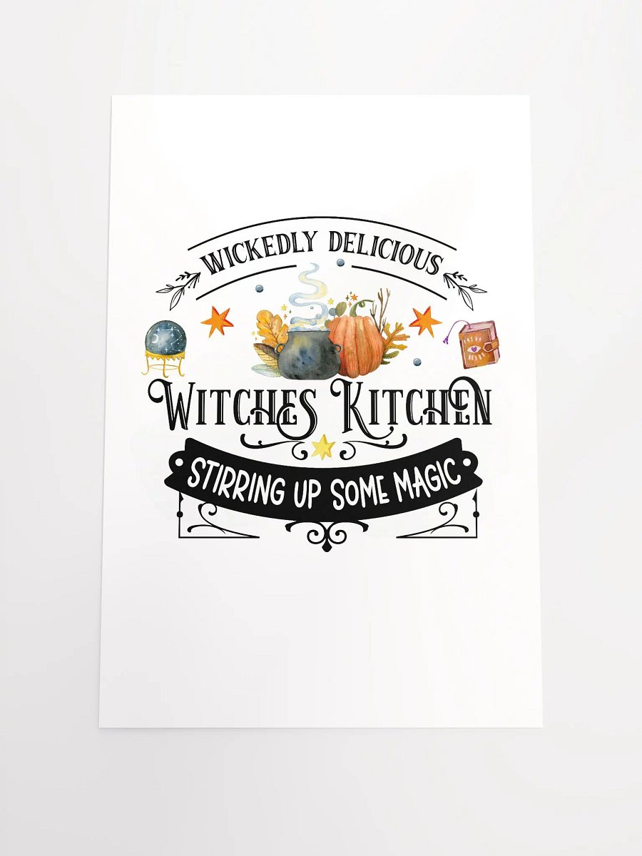 Wickedly Delicious Stirring Up Some Magic POSTER - Witchy, Kitchen Witch, Magic Kitchen Gift product image (2)