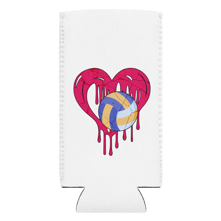 Heart Volleyball Melting Love Can Cooler product image (2)