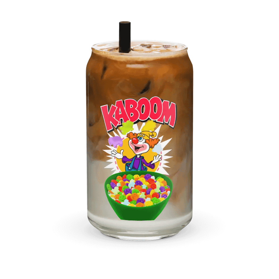 🥣 Saturday Morning Breakfast Kaboom! Can Shaped Glass 🥣 product image (1)
