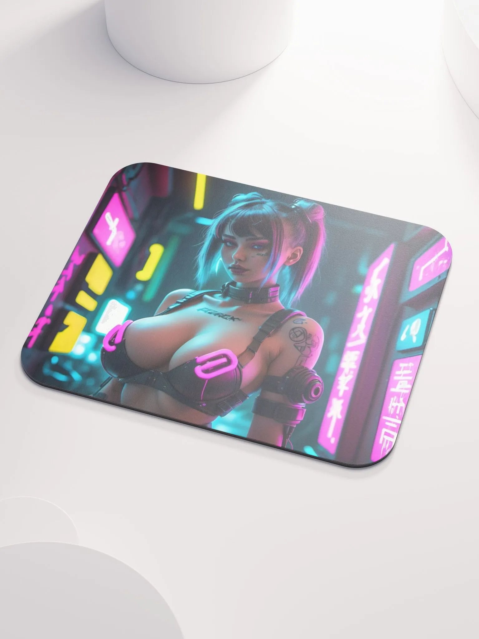 Neon Cyberpunk Mouse Pad product image (4)