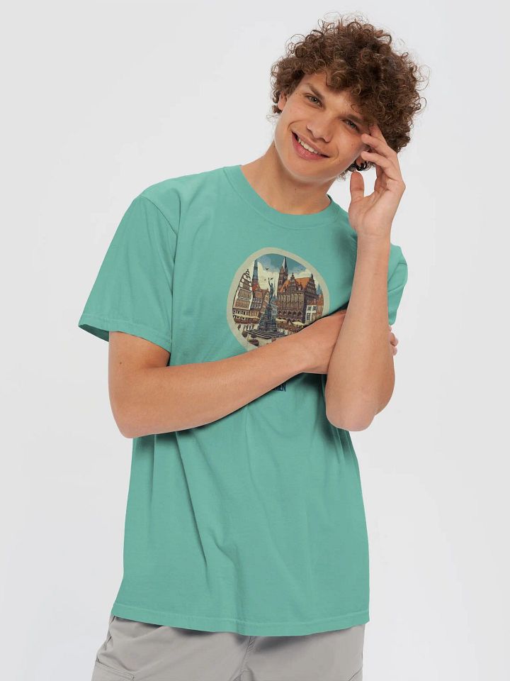 European Cityscape Plaza T-Shirt | AI Design Bremen city product image (1)