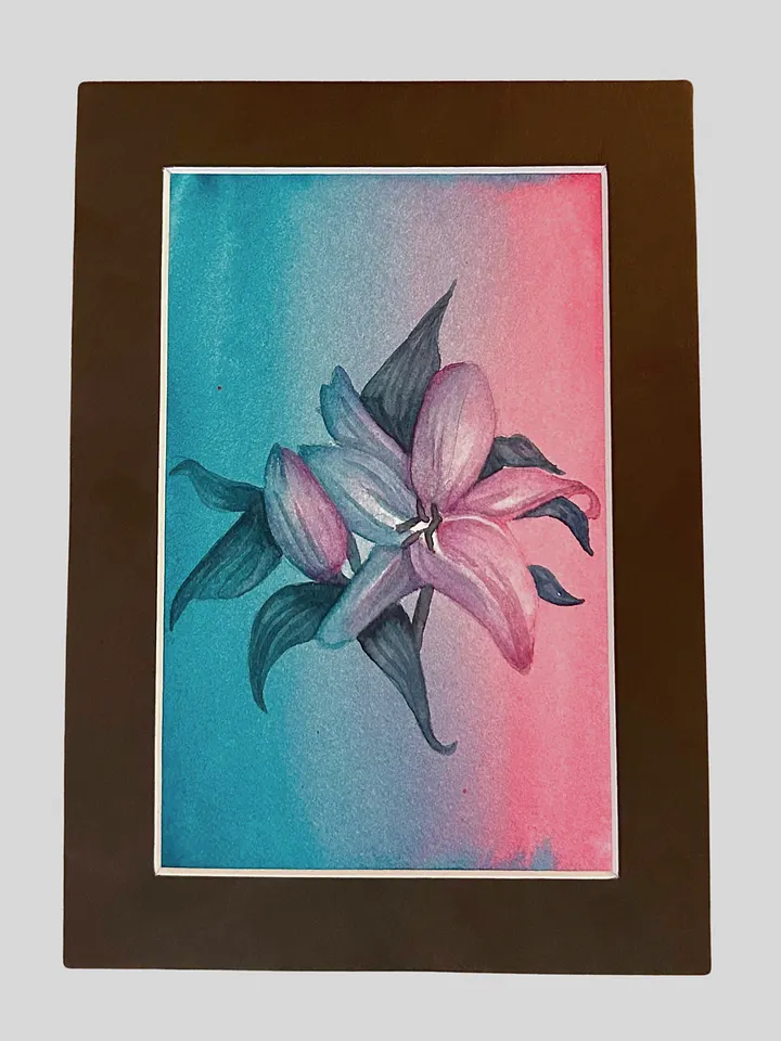 Watercolor Lily Flower product image (1)