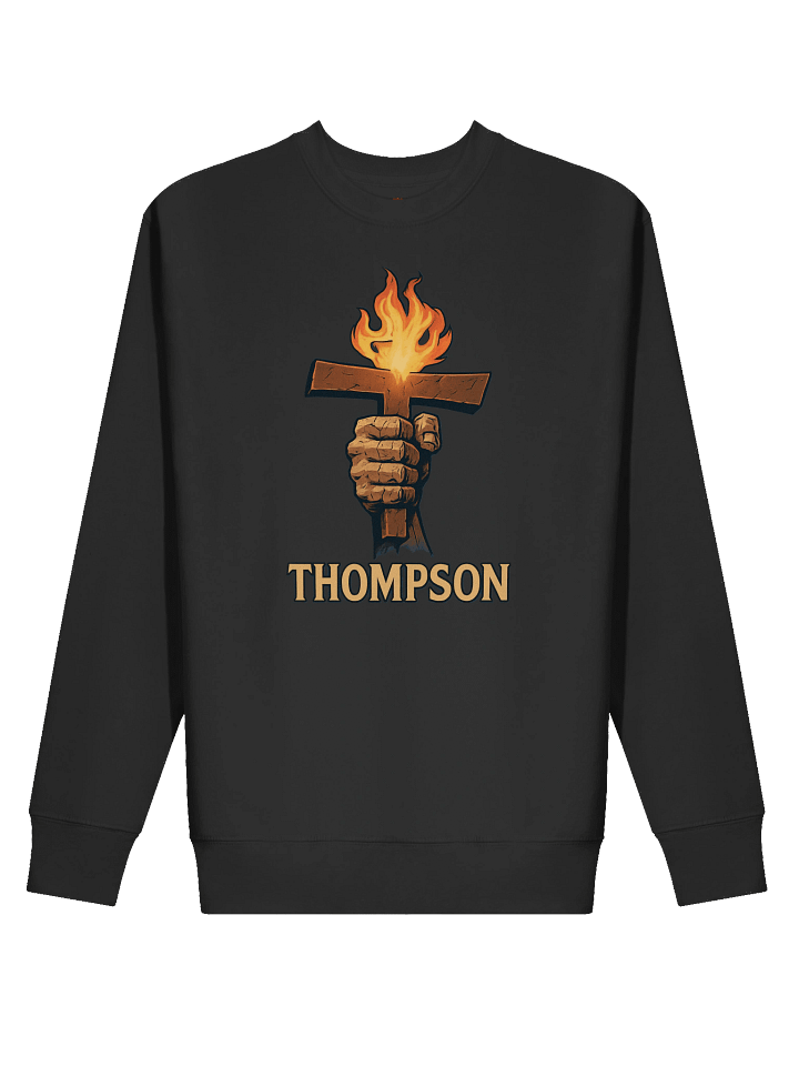 Flame Cross Premium Sweatshirt Thompson Hodočasnik product image (2)