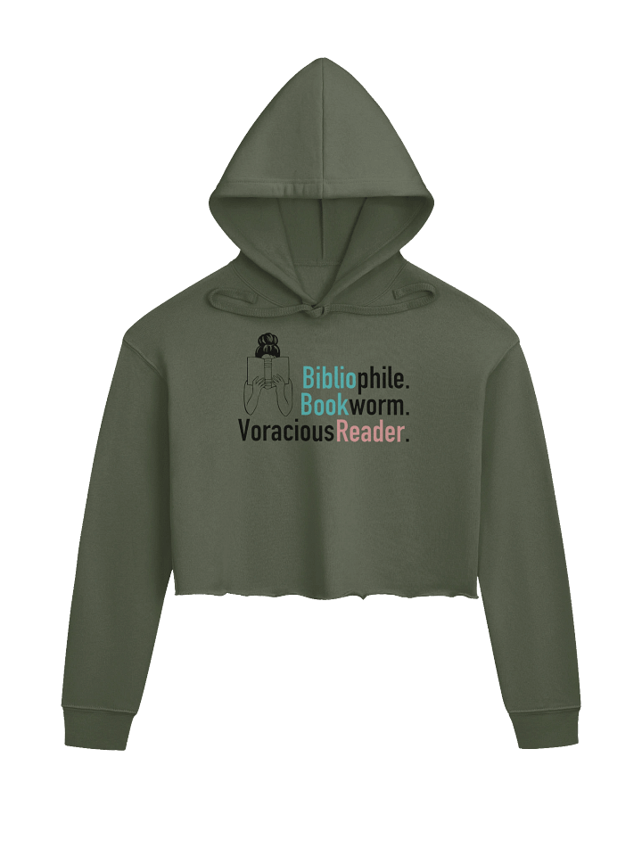 Voracious Reader Crop Hoodie product image (1)