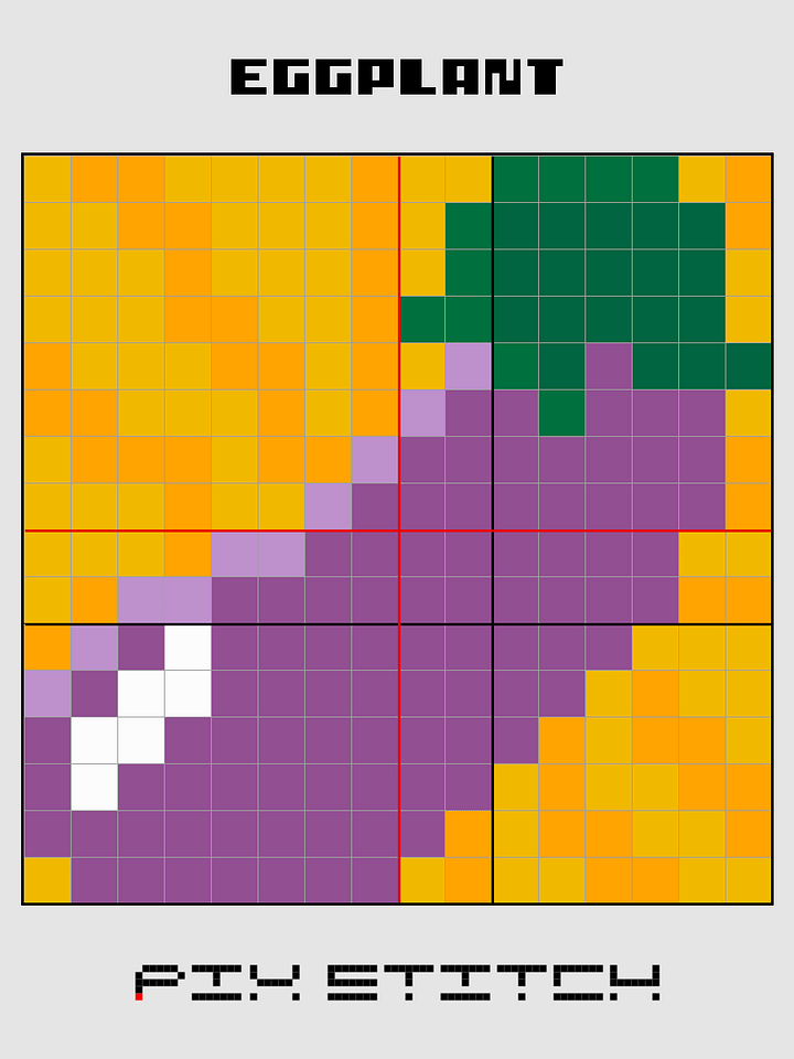 Eggplant Pixel Art product image (2)