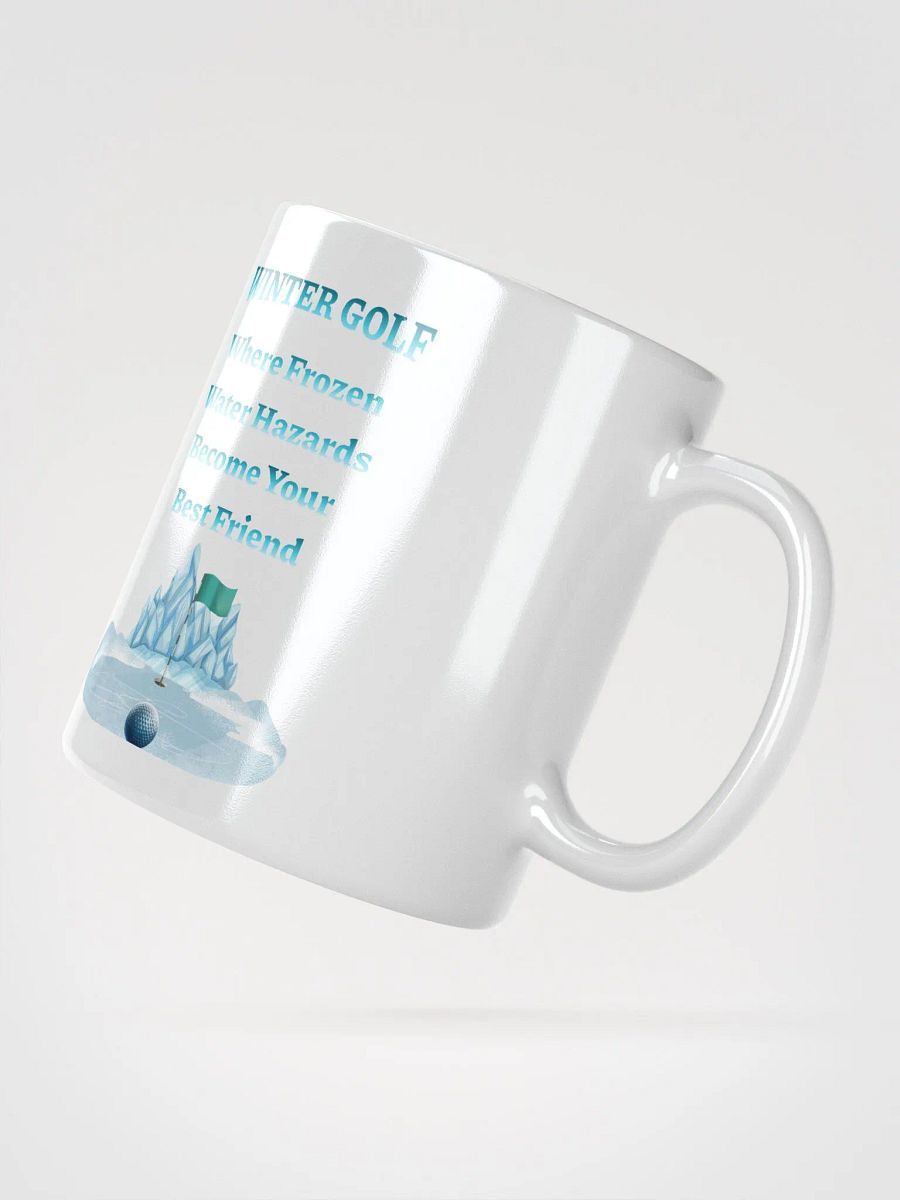 Winter Golf Funny Golfing Scene White Mug product image (12)