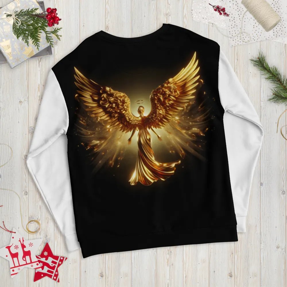 A Golden Angel and Cross - Unisex Sweatshirt #1 product image (9)
