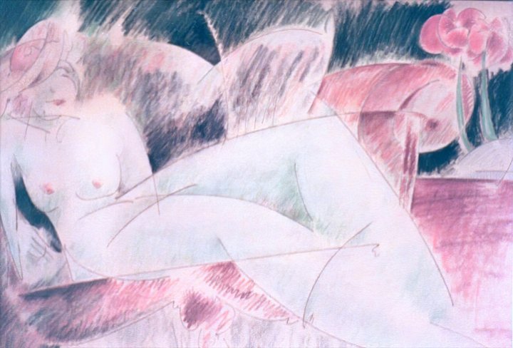 Woman on a Couch 1984 print product image (1)