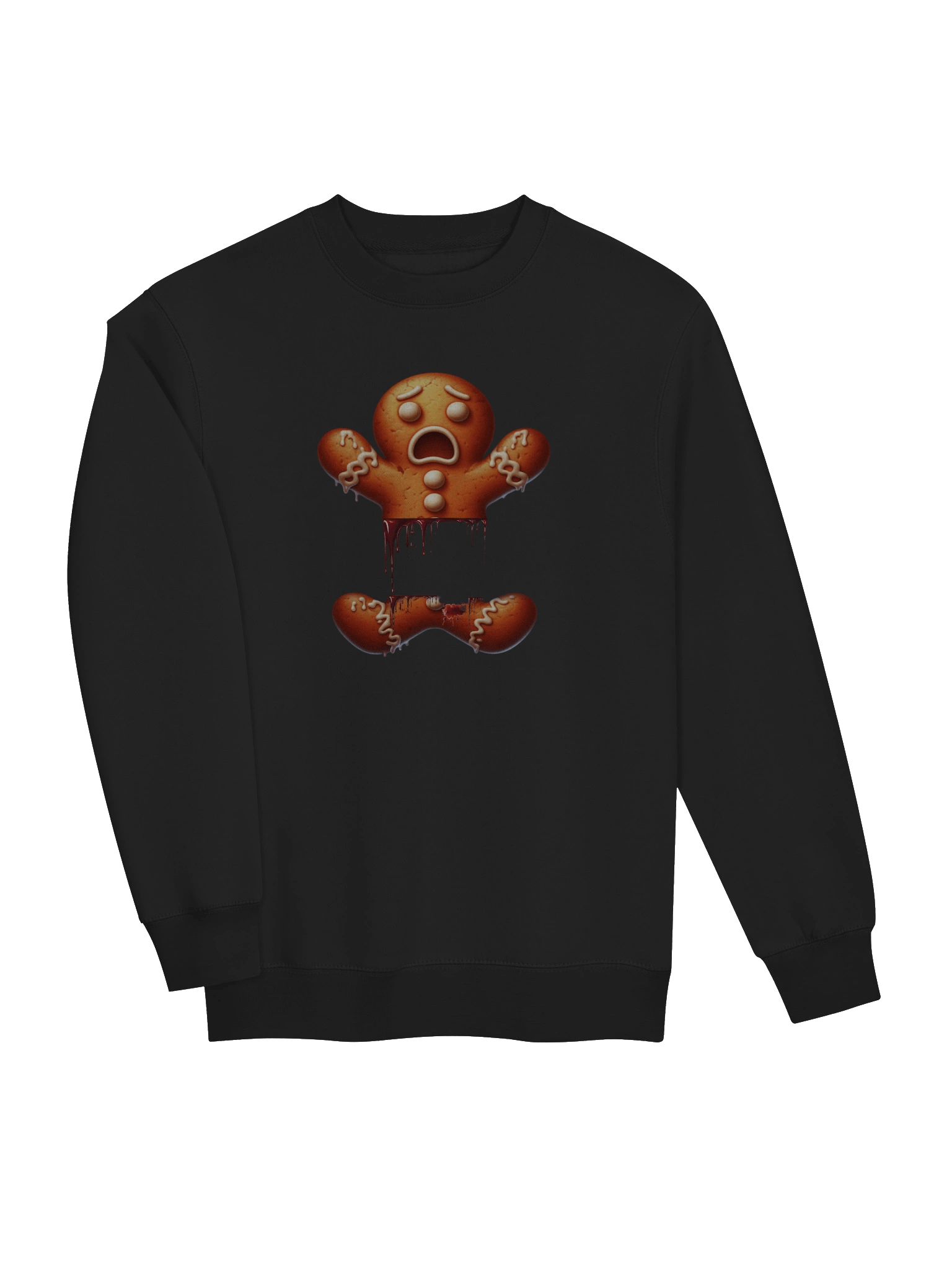 Broken Gingerbread Man Crewneck Sweatshirt product image (11)