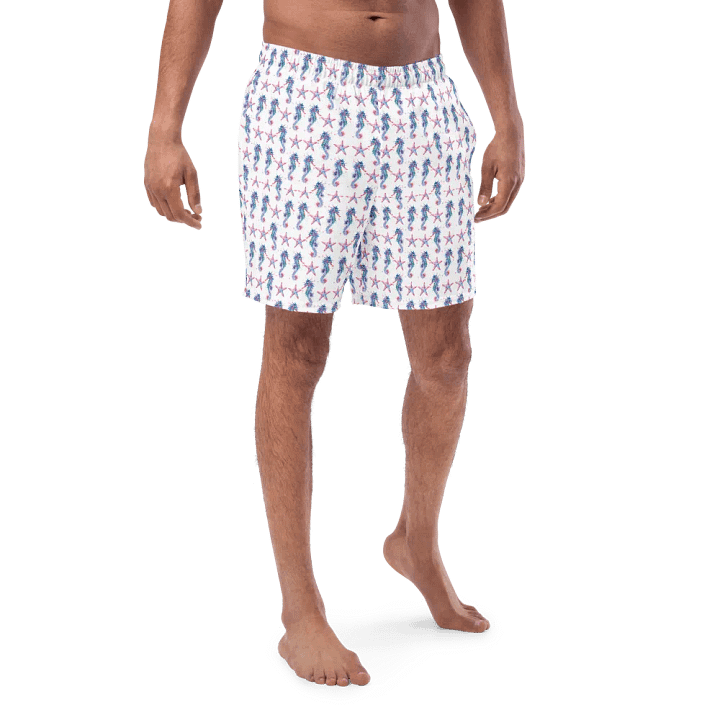 Seahorse And Starfish Swim Trunks product image (2)