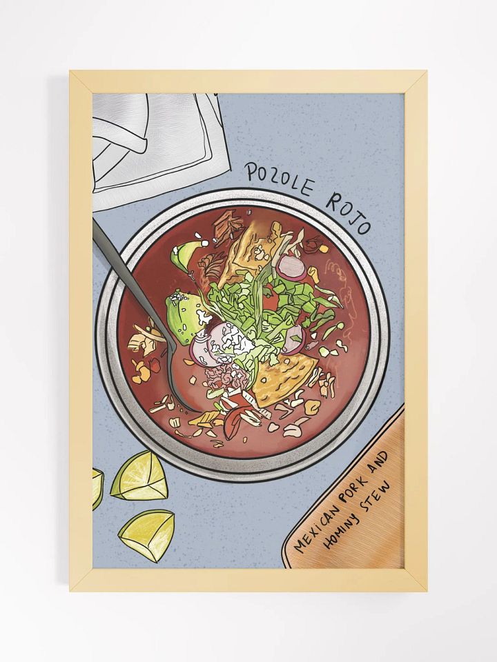 Pozole Rojo Framed Poster product image (1)