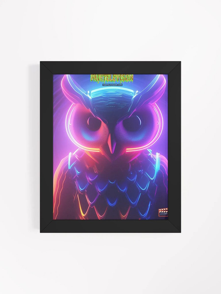 Neon Owl Dreams Framed Poster product image (4)
