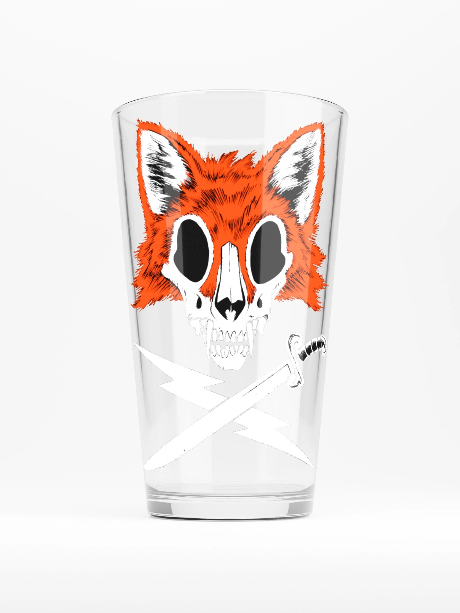Captain Fox Pint Glass product image (1)